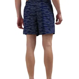Calvin Klein Blue Cotton Regular Fit Printed Boxers image 2