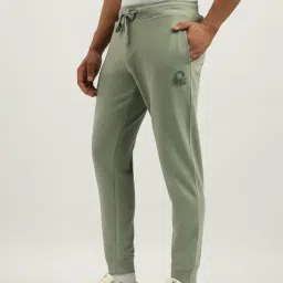 United Colors of Benetton Olive Regular Fit Joggers image 2