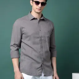 Crimsoune Club Grey Slim Fit Shirt-image-75
