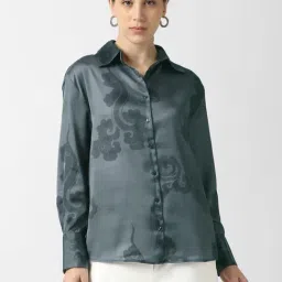 Van Heusen Grey Polyester Printed Shirt-picture-22