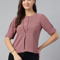 Latin Quarters Pink Solid Top-picture-24