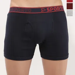 Sporto by Macho Pack Of 4 Mid-Rise Trunks-picture-30