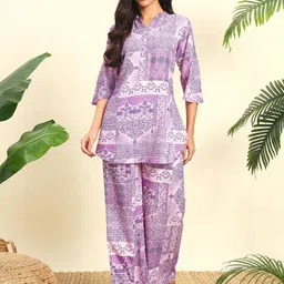 WoowZerz Printed Top With Trousers Co-Ords image 1