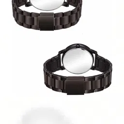 SZN Men Dial & Stainless Steel Straps Analogue Watch Baloom Couple -V image 3