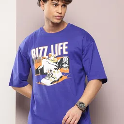 Kook N Keech Disney Graphic Rizz Printed Pure Cotton Oversized T-shirt image 2