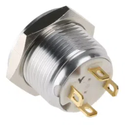 RS PRO Illuminated Push Button Switch Momentary 16 mm SPST Yellow LED 36 V DC, 1758573 image 2