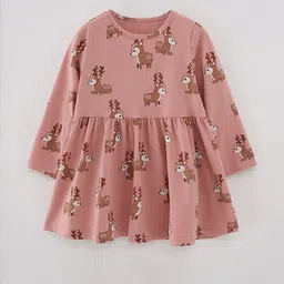 YK Girls Printed Fit & Flare Dress-picture-36
