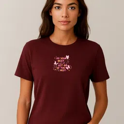 Anikmart Printed Round Neck Pure Cotton Regular Fit T-shirt-picture-24