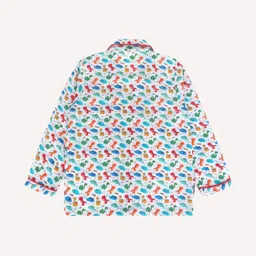 Huggingbug Kids Printed Pure Cotton Night suit image 5