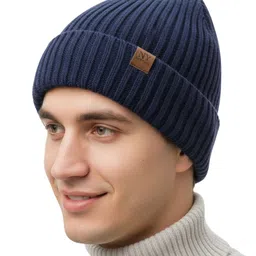 iSWEVEN Unisex Woollen Beanie image 2