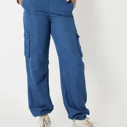 max Girls Relaxed Fit Cotton Trousers-image-102