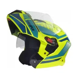 Studds TROOPER D1 DECOR MATT YELLOW (600 mm) X Large Full Face Flip-Up Helmet, D1 MATT YELLOW N3-image-30