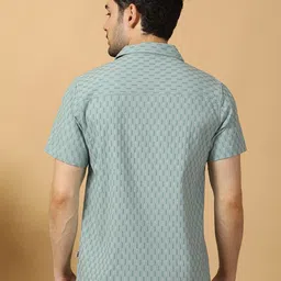 Hence Men Relaxed Textured Casual Shirt image 4