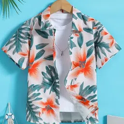 Maitri Fashion Unisex Kids Relaxed Floral Printed Casual Shirt-picture-35