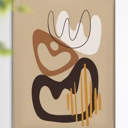 Myntra Elegant Homes Beige Canvas Wall Paintings-picture-13