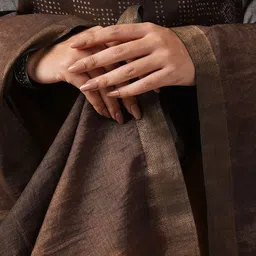 JAYPORE Floral Printed Cotton Silk Dupatta image 5