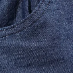 UCB Cotton Shorts Solid- Blue image 5