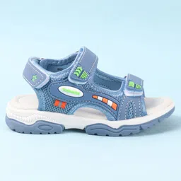 Cute Walk by Babyhug Velcro Closure Sandals With Applique - Blue image 4
