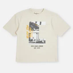 Pepe Jeans Boys Graphic Printed Round Neck Pure Cotton T-shirt-picture-27