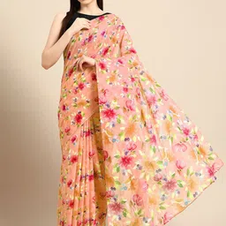 BUTA BUTI Floral Printed Pure Cotton Saree-picture-22