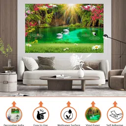 decorative india Nature Multicolor Wallpaper image 2