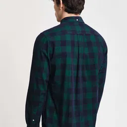GANT Men Button-Down Collar Buffalo Checked Cotton Casual Shirt image 3