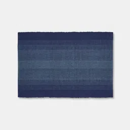 Fabindia Indigo Amir Woven Mat Set of 6 image 2