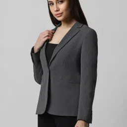 Van Heusen Grey Regular Fit Formal Blazer image 2