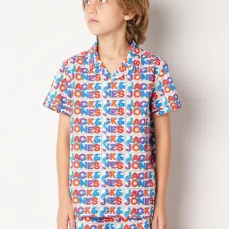 Jack & Jones Junior White Printed Shirt-picture-18