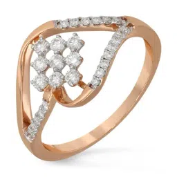 Malabar Gold and Diamonds 18k IGI Certified Diamond Rose Gold Ring for Women-picture-16