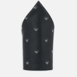Van Heusen Black Printed Pocket Square image 2