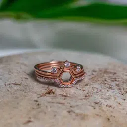 Praavy 92.5 Sterling Silver Mighty Bee Stackable Ring for Women-picture-43