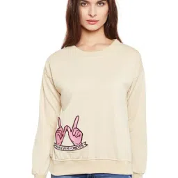 Belle Fille Tan Patchwork Sweatshirt-image-41