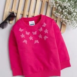 Bumzee Kids Pink Printed Full Sleeves Sweatshirt-picture-38