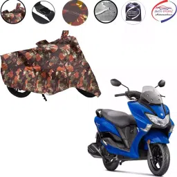 Auto Pearl Polyester Waterproof Two Wheeler Cover for Suzuki Burgman Street,(Jungle Print)-picture-14