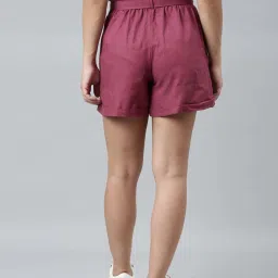 Go Colors! Purple Plain Shorts image 2