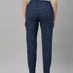 Kryptic Blue & Burgundy Cotton Relaxed Fit Printed Lounge Pant - Pack of 2 image 2