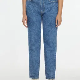 GUESS JEANS Blue High Rise Regular Fit Basic Denim Jeans image 2