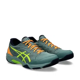 Asics Men's GEL-ROCKET 11 Green Indoor Court Shoes image 2