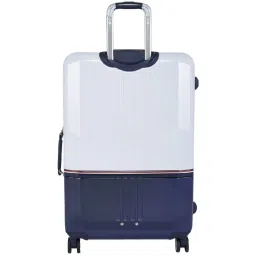TOMMY HILFIGER Twins Pro White & Navy 8 Wheels Large Hard Cabin Trolley Bag image 2