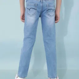 Crimsoune Club Boys Blue Solid Jeans image 2