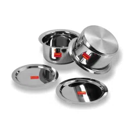 Sumeet Granite Finish NonStick Silver Stainless Steel Round Shape Grill Pan 1.9L image 2