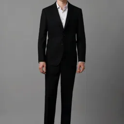 Louis Philippe Black Slim Fit Two Piece Suit-picture-20