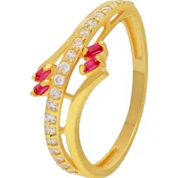 Malabar Gold and Diamonds 22k (916) Yellow Gold Ring for Women-picture-13