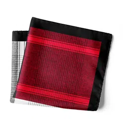 CHOKORE Men Checked Silk Pocket Squares image 1