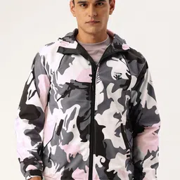 FIFTY TWO Printed Hooded Rain Jacket-picture-7