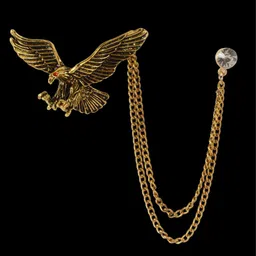 Curren Gold-Plated Flying Eagle Brooch-picture-18