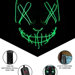Hookaba Dark Dazzle LED Halloween Live Concert Mask image 4