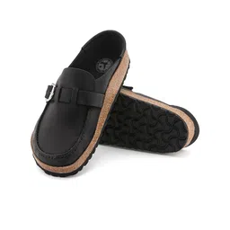 Birkenstock Women Suede Flatform Mules With Buckles image 4