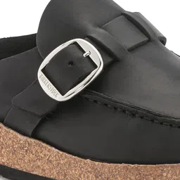 Birkenstock Women Suede Flatform Mules With Buckles image 5